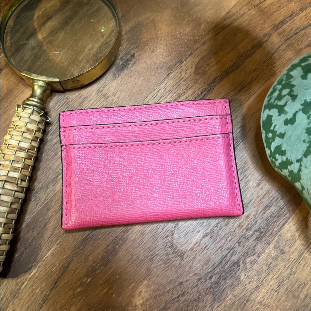 Coach Vibrant Pink Card Holder - Picture 2 of 3
